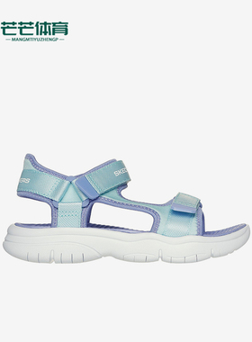 Skechers/斯凯奇正品复古潮流女童柔软透气魔术贴休闲凉鞋303048L