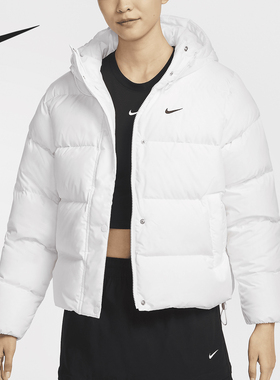 Nike/耐克正品运动休闲新款女士保暖拉链宽松羽绒服FZ5929-100
