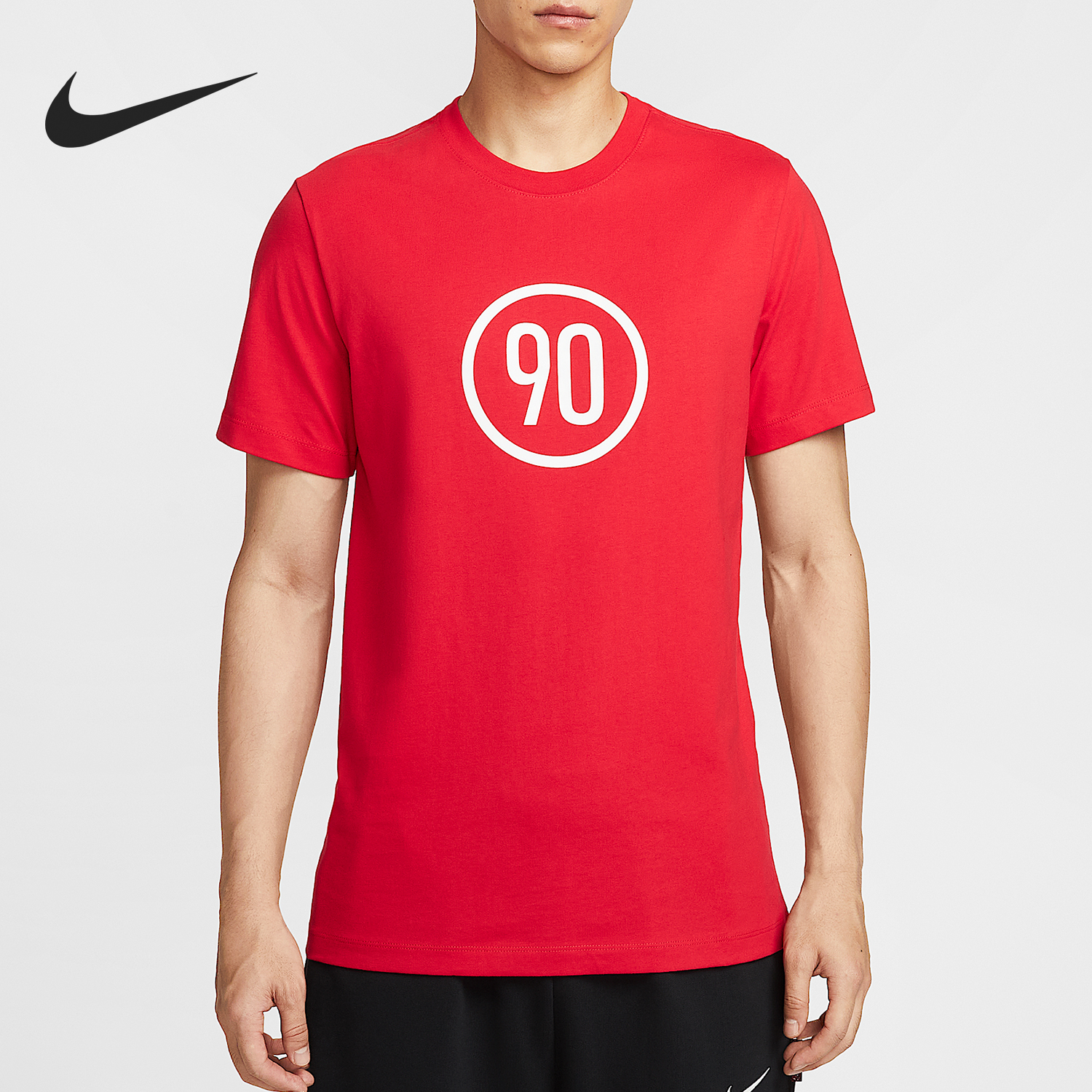 耐克男士复古运动透气短袖