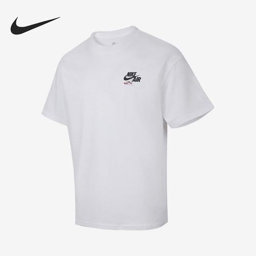 Nike/耐克正品Swoosh男士新款透气休闲经典运动短袖HQ9276-100