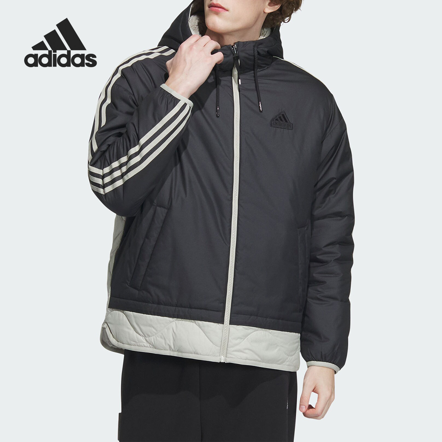 Adidas/阿迪达斯官方正品冬季新款男士双面穿休闲运动外套IW4038
