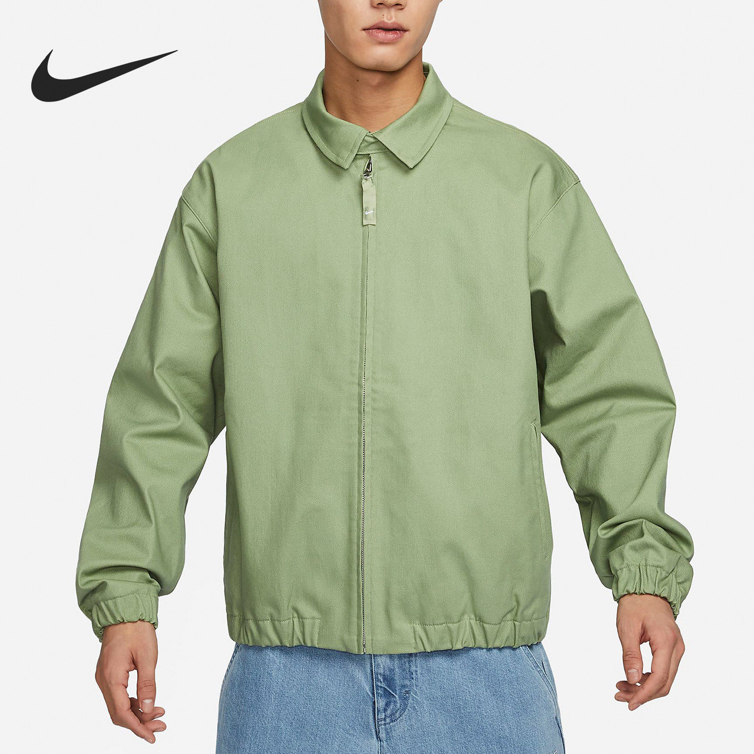 Nike/耐克正品新款情侣款宽松休闲梭织翻领外套FQ0407-386