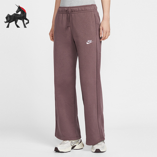 耐克正品 FB2728 2025冬季 女士日常针织刺绣直筒长裤 502 款 Nike