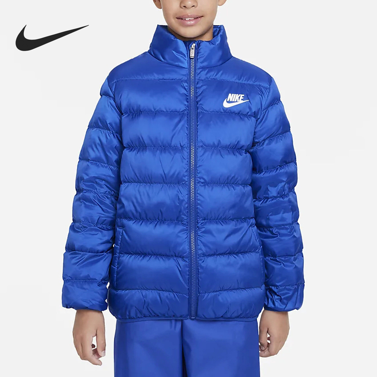 Nike/耐克正品冬季新款大童简约保暖运动羽绒服FB0533-480