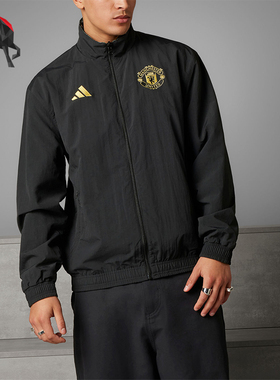 Adidas/阿迪达斯正品曼联足球休闲文化男士夹克外套IP9186