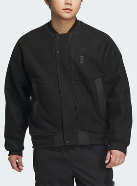 Adidas/阿迪达斯正品冬季新款男子宽松加绒针织外套IP4910