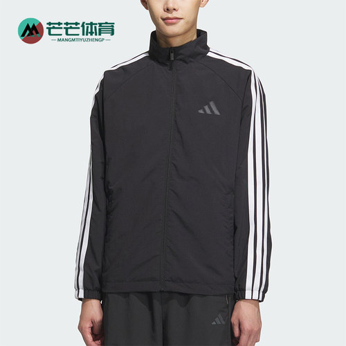 Adidas/阿迪达斯正品2025春款男士经典插肩袖运动宽松外套KC3892