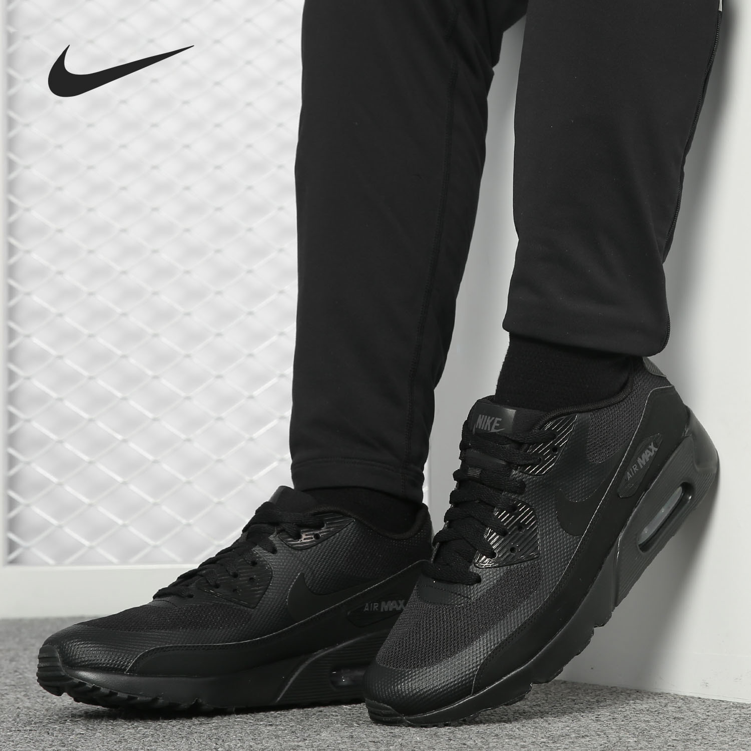 Nike/耐克正品新款 Air Max90 黑武士男子运动休闲跑步鞋875695