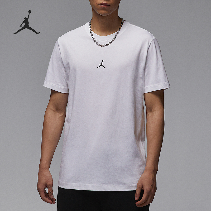 Nike/耐克正品夏季新款JORDAN男士简约经典圆领短袖IB7521-100