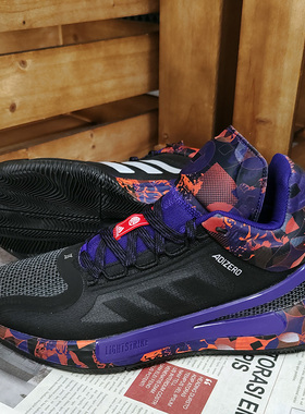 Adidas/阿迪达斯正品 春季罗斯同款男子缓震运动篮球鞋 G55803