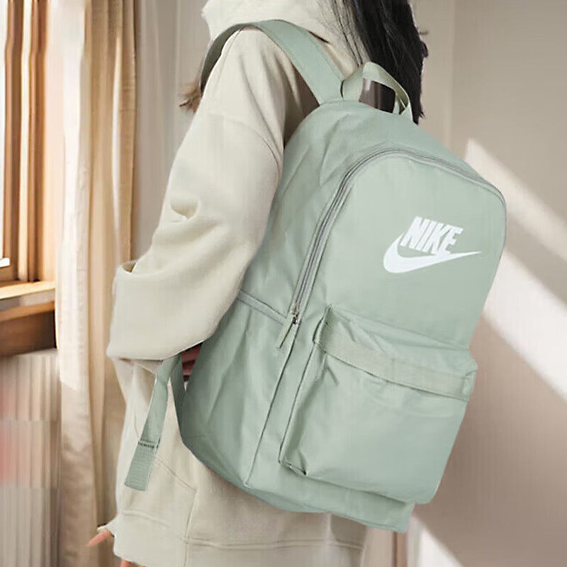 Nike耐克绿色背包正品户外双肩包旅行登山包男女轻便运动包休闲包