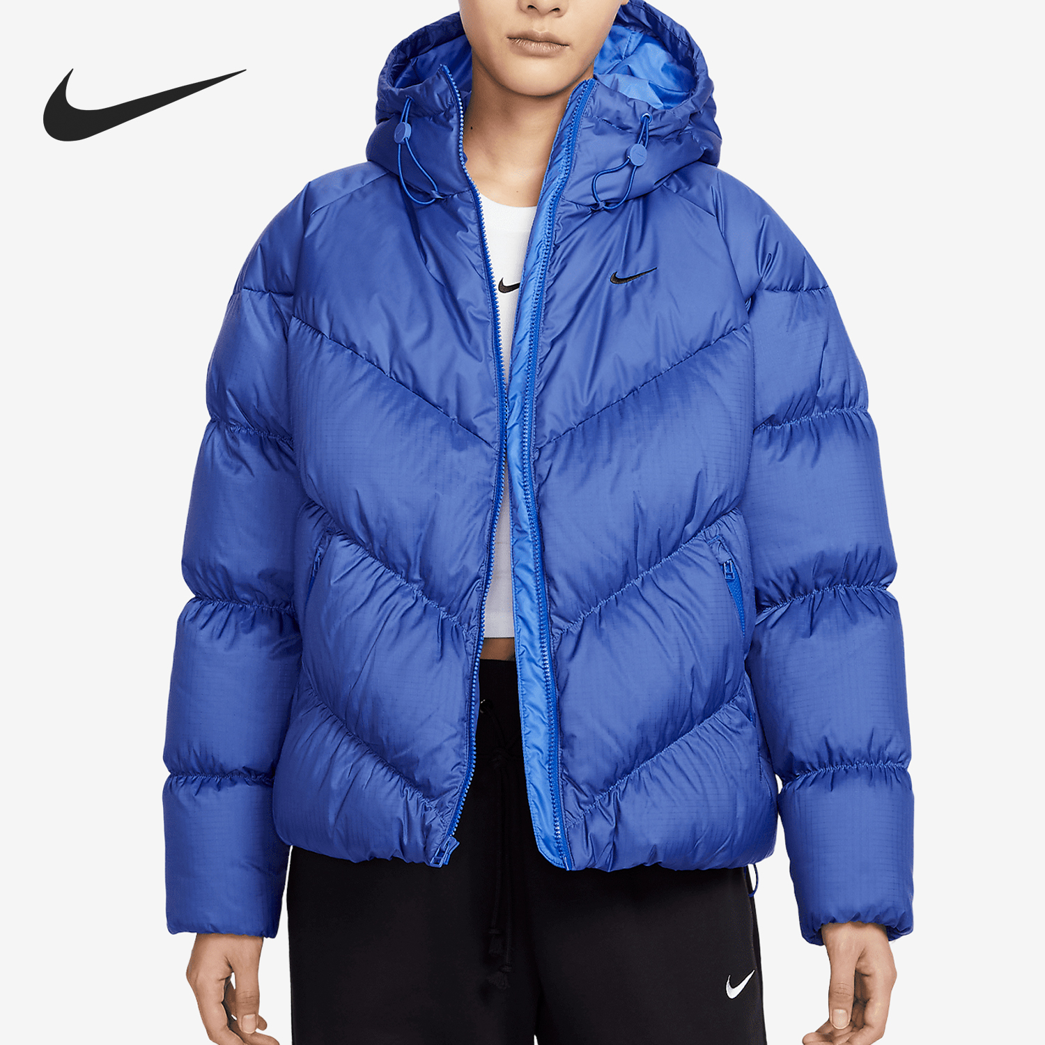 Nike/耐克正品Storm-FIT女士宽松复古时尚羽绒夹克HF7871-405