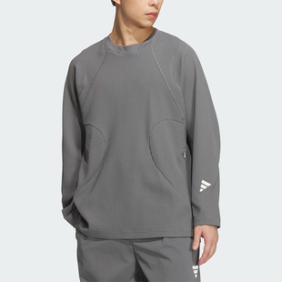 网眼透气运动长袖 Adidas JM8608 T男士 阿迪达斯正品 FUSTL
