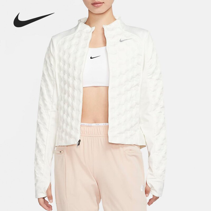 Nike/耐克正品女子轻薄太空棉鹅绒立领跑步训练运动羽绒服 CZ1544