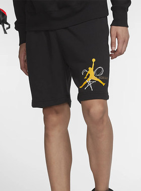 Nike/耐克正品JORDAN 新款男黑红色亲肤连帽卫衣CJ9085-010