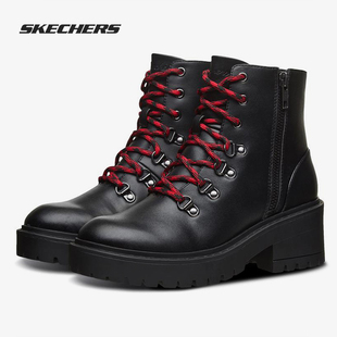 Skechers/斯凯奇秋季复古松糕机车靴短靴时尚女子马丁靴