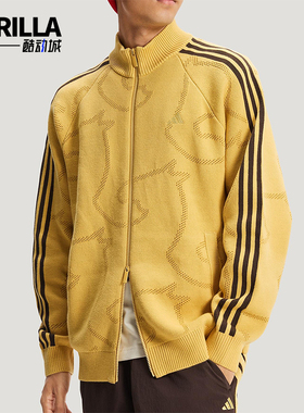 Adidas/阿迪达斯正品2025冬季款男士日常立领针织运动外套KE4061