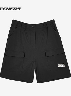 Skechers/斯凯奇正品当季新款女子运动透气休闲训练简约短裤
