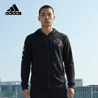 Adidas/阿迪达斯正品 ROSE FULLZIP男子秋季篮球运动套头衫GP6117
