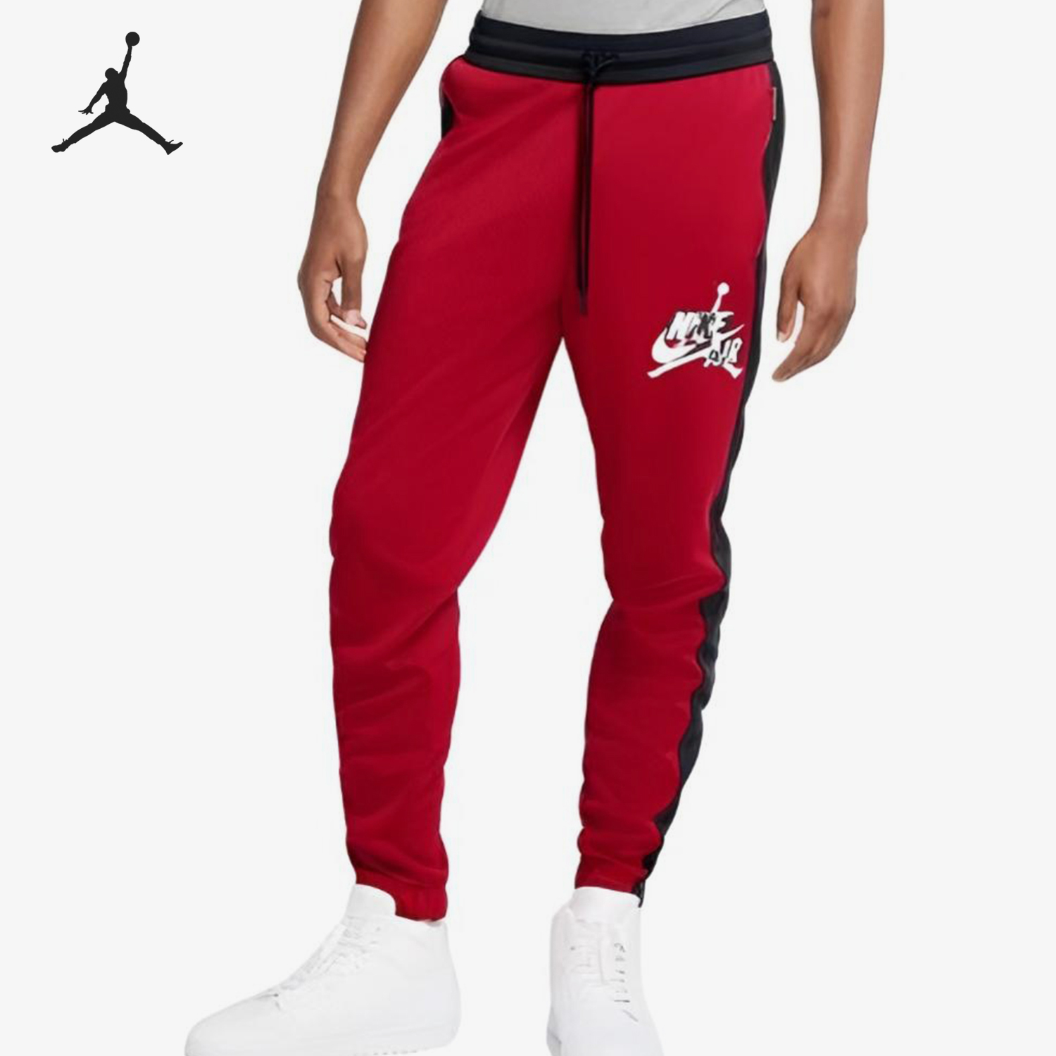 耐克男士条纹针织运动休闲长裤