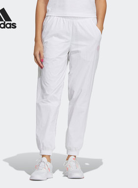 Adidas/阿迪达斯官方正品女子三条纹梭织舒适休闲运动长裤 GP5409