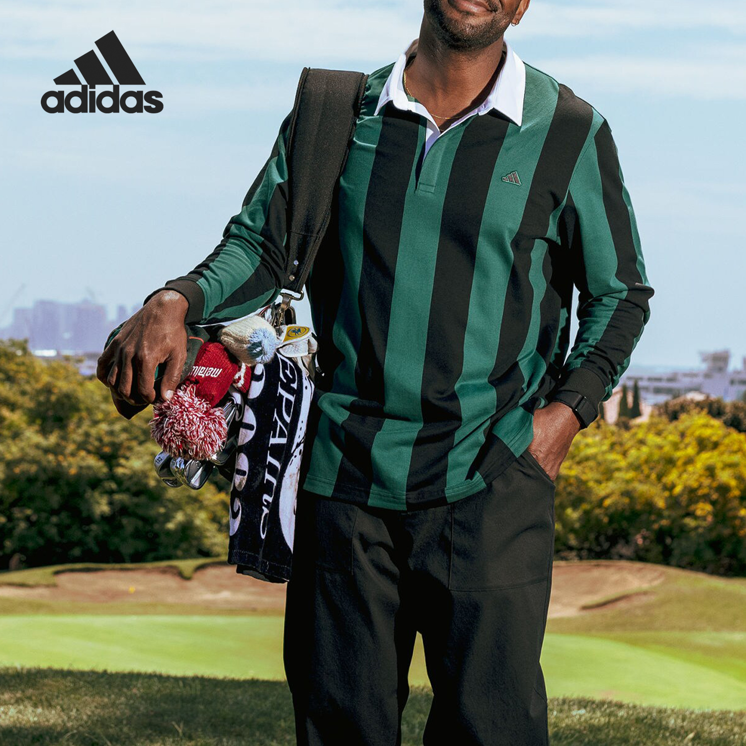 Adidas/阿迪达斯男士长袖POLO衫