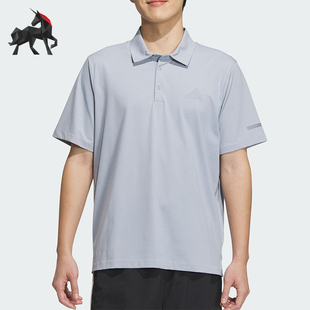 透气polo衫 Adidas 侧开衩高尔夫经典 阿迪达斯正品 JL6046 SHIRT男士