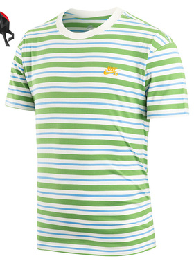 Nike/耐克正品SB夏季男子条纹滑板T恤运动休闲短袖T恤 DQ1863-133
