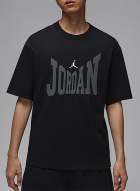 Nike/耐克正品Jordan男士休闲印花圆领经典透气短袖HV3895-010