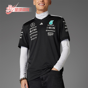 车队透气短袖 Adidas JW5361 圆领经典 男士 阿迪达斯正品 2025新款