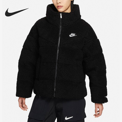 Nike/耐克正品冬季新款女子运动仿羊羔绒羽绒服DV6676-010