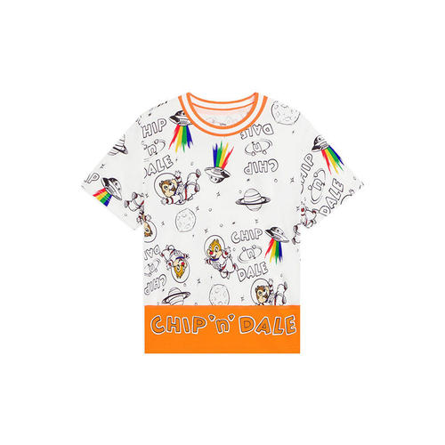 Lining/李宁正品X奇奇蒂蒂系列男小童舒适短袖T恤YHSS273