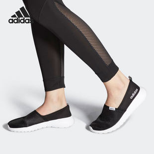 Adidas/阿迪达斯正品新款轻便透气一脚蹬女运动休闲懒人鞋FX3304