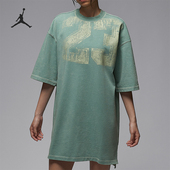 耐克正品 Jordan Flight Nike 女士圆领复古宽松连衣裙HQ9197 017