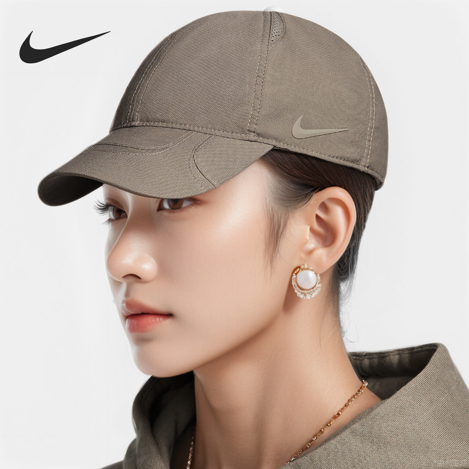 Nike/耐克正品NOCTA S.S.C男女户外遮阳复古棒球帽FV5541-040