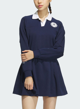 Adidas/阿迪达斯正品春季新款女士运动休闲长袖连衣裙JE3622