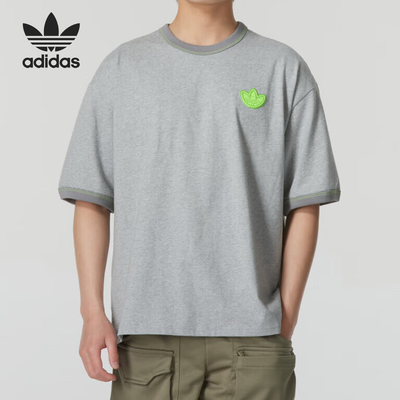 阿迪达斯男士运动透气休闲短袖