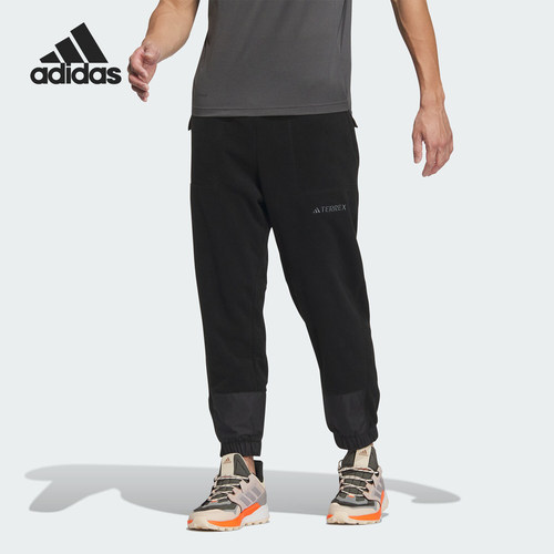 Adidas/阿迪达斯正品FLEECE PANTS男士户外加绒长裤IL9009