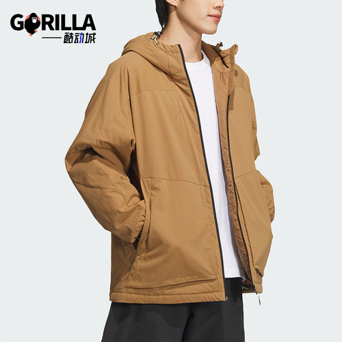 阿迪达斯男士防泼水运动棉服