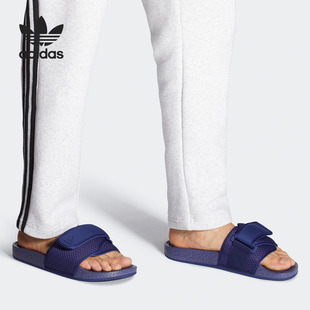 阿迪达斯正品 拖鞋 三叶草男女同款 运动凉鞋 FY6142 经典 Adidas