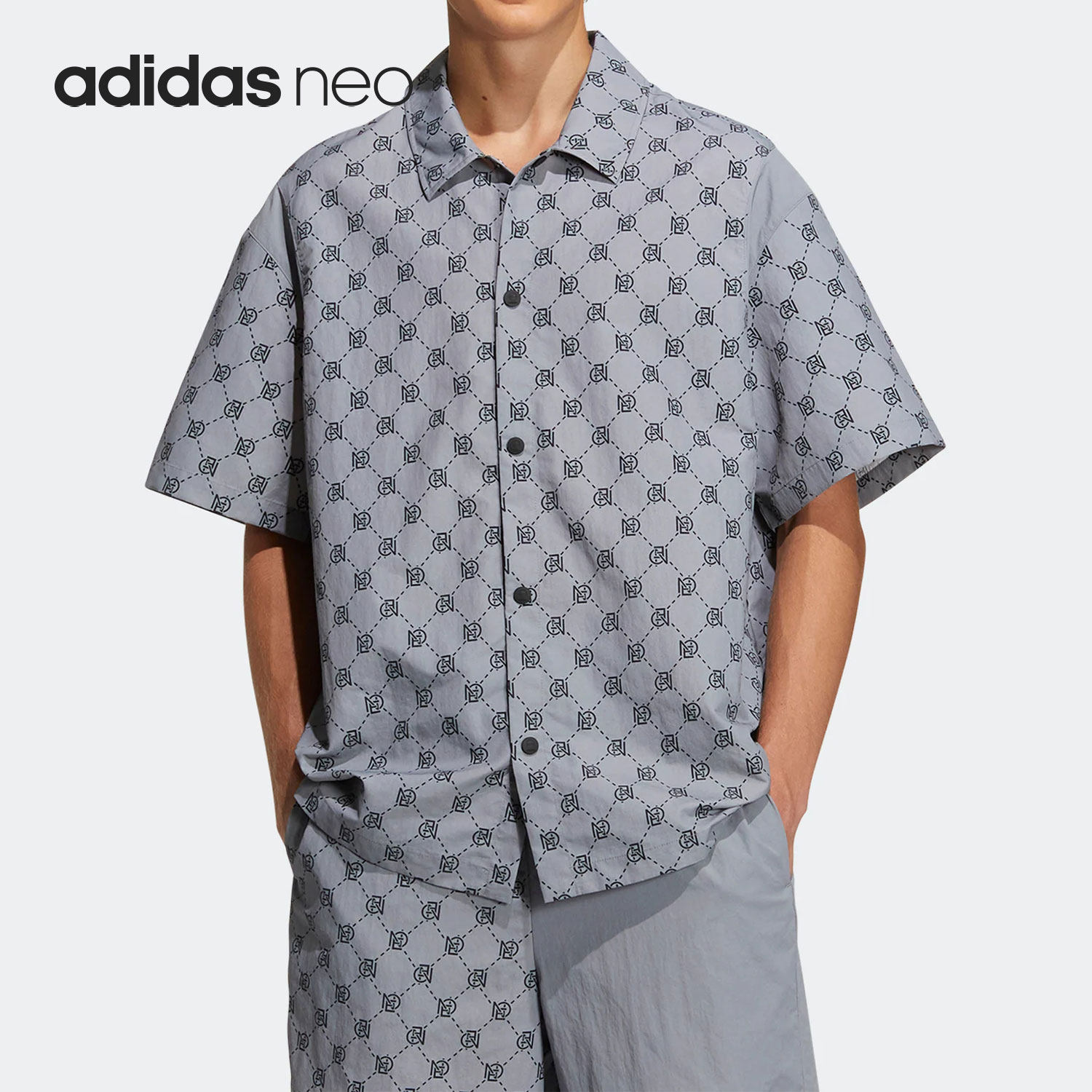 Adidas/阿迪达斯正品Neo夏季新款休闲男子运动短袖T恤IB5858