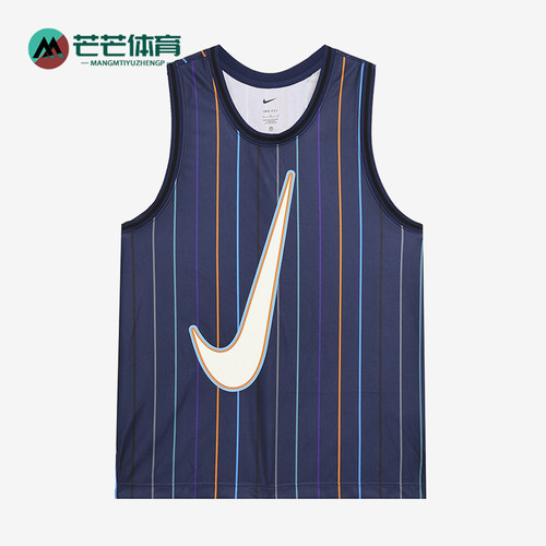 Nike/耐克正品夏季男士圆领篮球运动经典透气无袖T恤DX0436-410