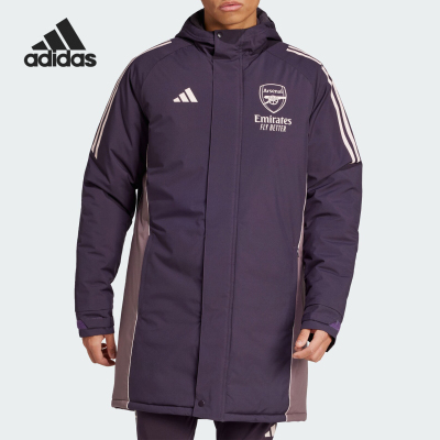 Adidas/阿迪达斯正品新款男士足球拼接保暖训练棉服JF2926
