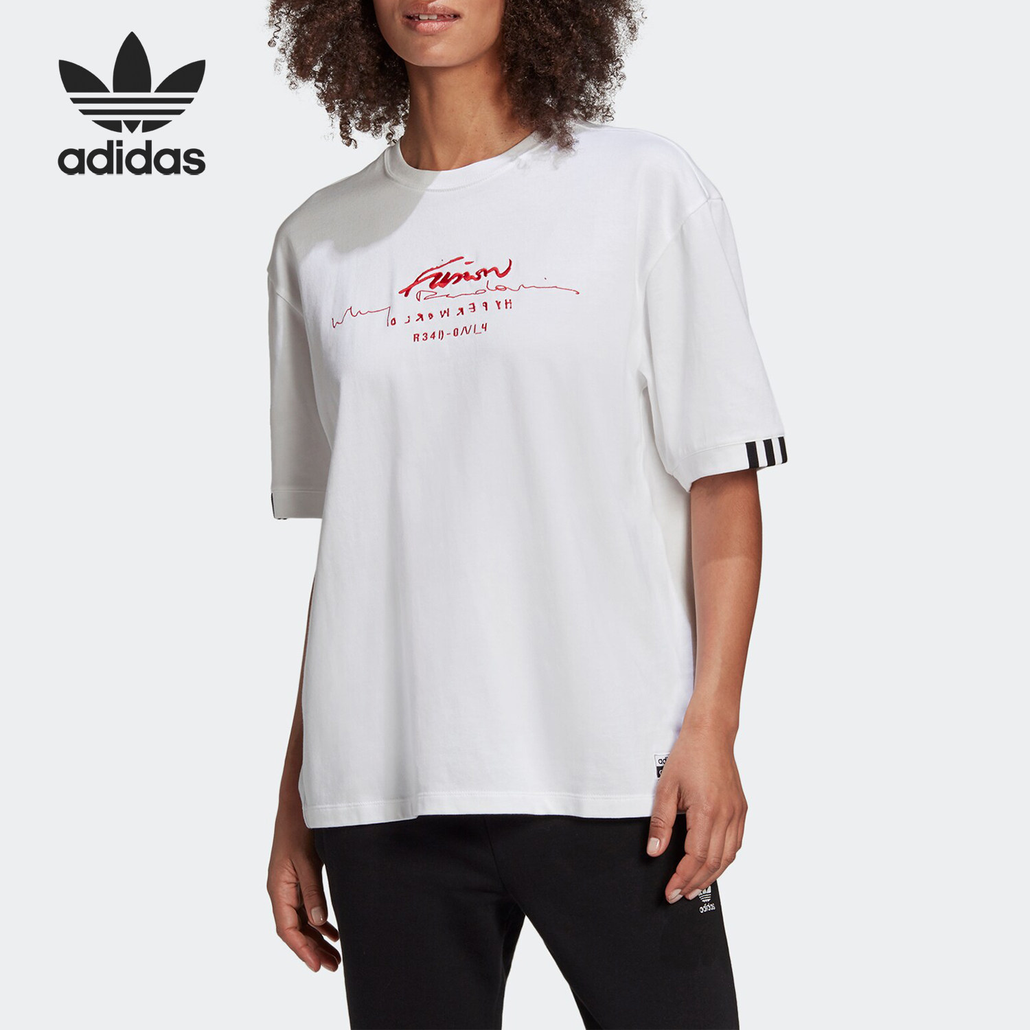 Adidas/阿迪达斯正品 三叶草 新品女子运动休闲短袖T恤 GD2976,运动服/休闲服装,运动T恤,淘宝优惠券,粉丝福利购,淘宝优惠卷