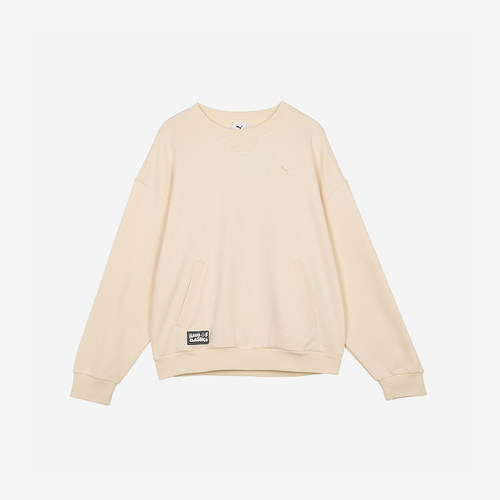 Puma/彪马正品CLASSICS男女加绒保暖圆领运动卫衣631531-87