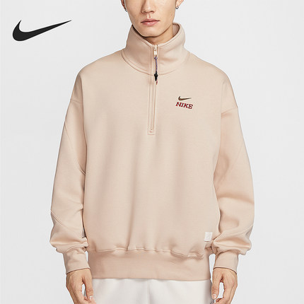 Nike/耐克正品2025冬季款男士日常立领套头半拉链卫衣IQ3708-126