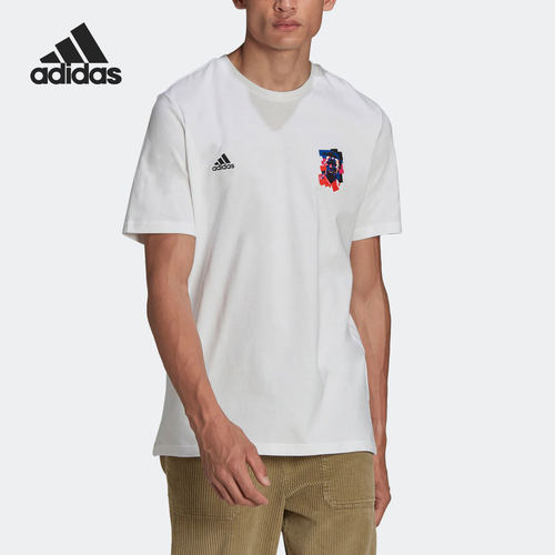 Adidas阿迪达斯男子足球运动短袖