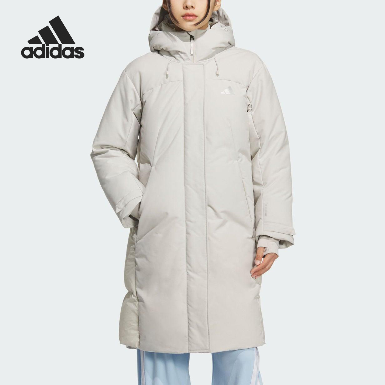Adidas/阿迪达斯正品W TH HA L D J女士连帽长款保暖羽绒服KC2511