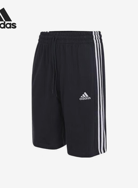 Adidas/阿迪达斯官方正品复古男士宽松休闲针织夏季短裤IC9383