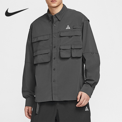 Nike/耐克正品Dri-FIT男士翻领宽松透气工装运动衬衫HJ2466-060